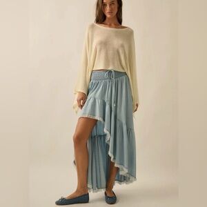 Hi-Low Tencel Skirt